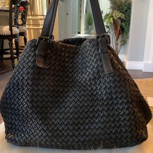BOTTEGA VENETA Woven Nappa Leather Large Tote